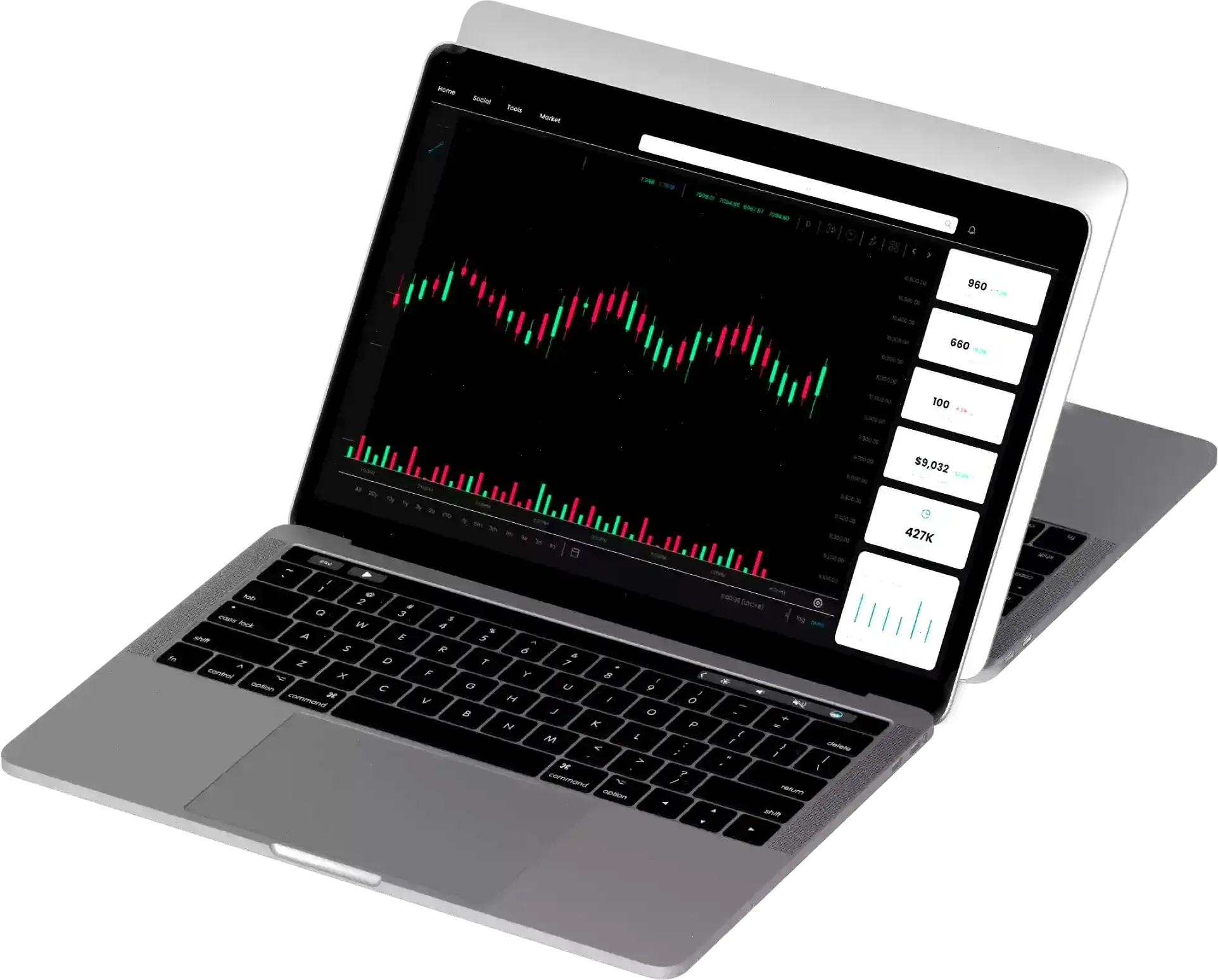 Laptop — Impuls Crescente handelsplatform
